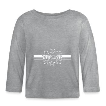 Stern Edmund - Organic Baby Long Sleeve T-Shirt - heather grey - Front