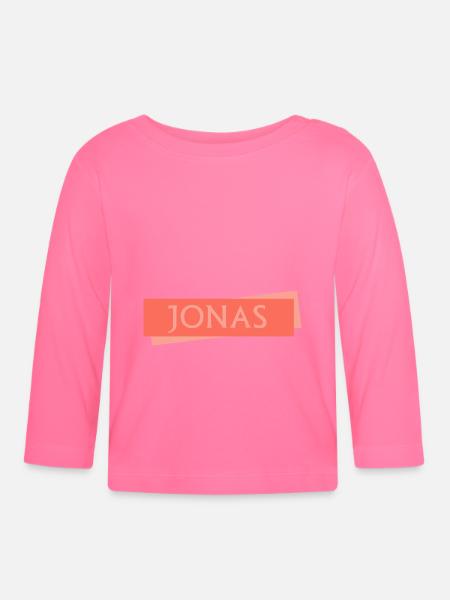 Schild Jonas - Baby Bio-Langarmshirt - Azalea
