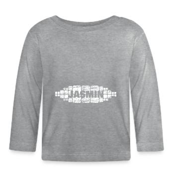 Mutti Jasmin - Baby Bio-Langarmshirt - Grau meliert - Vorne