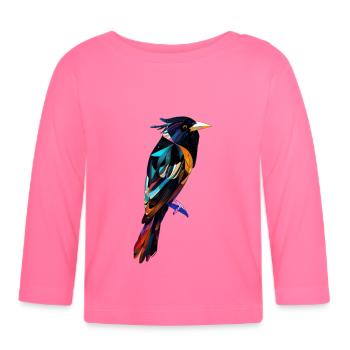 Elster - Baby Bio-Langarmshirt - Azalea - Vorne