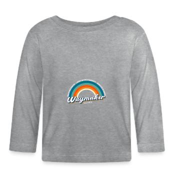 Promise Keeper Miracle Worker Waymaker Vintage - Baby Bio-Langarmshirt - Grau meliert - Vorne