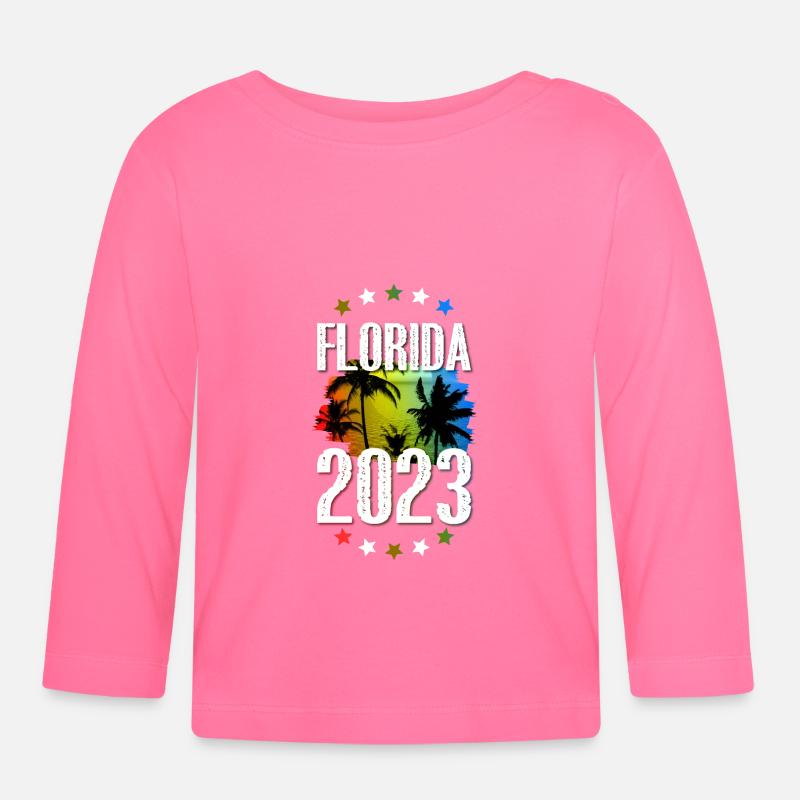 Florida 2023 - Maglietta a manica lunga ecologico per bambini - azalea