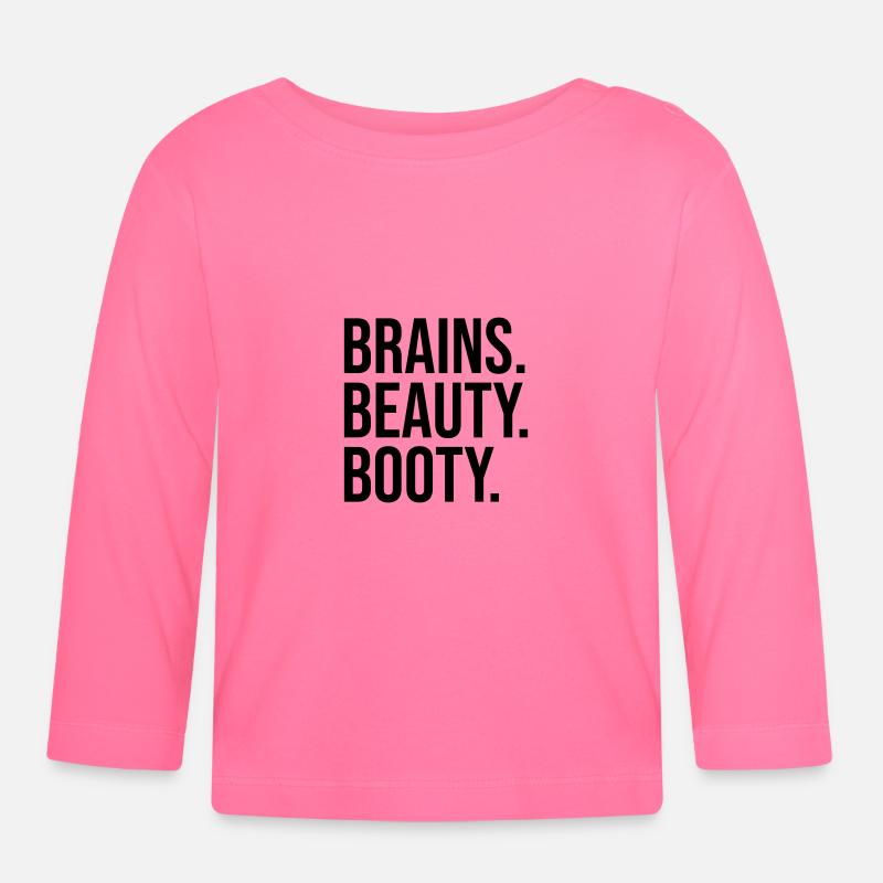 BRAINS BEAUTY BOOTY - Baby Bio-Langarmshirt - Azalea