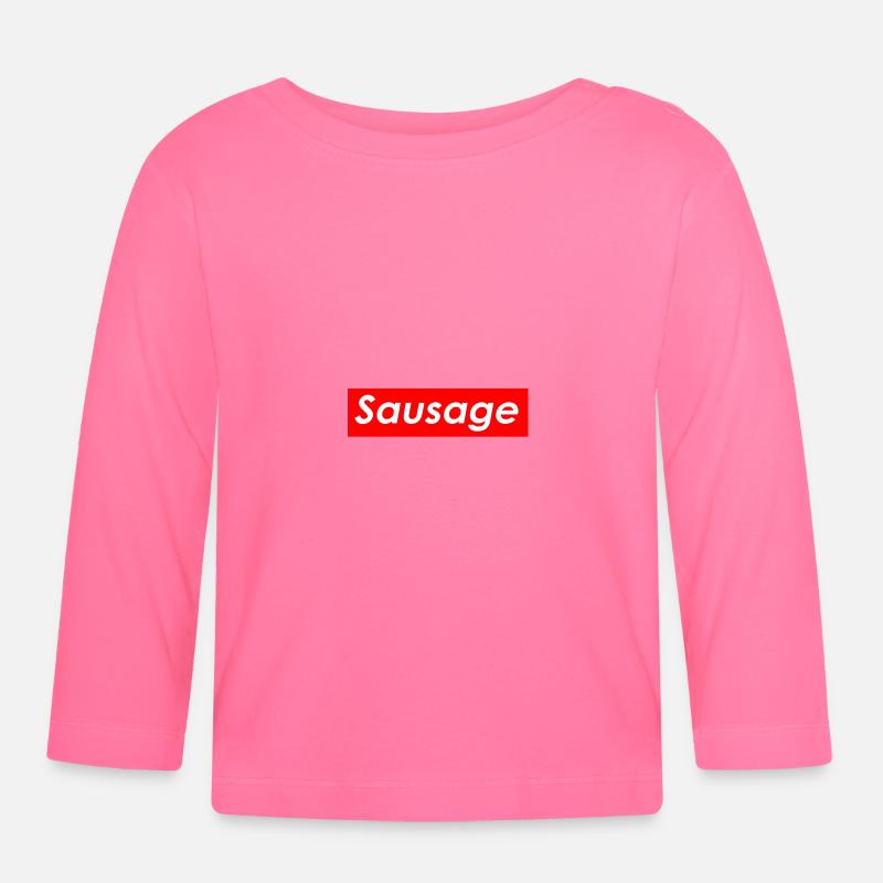 Sausage - Baby Bio-Langarmshirt - Azalea