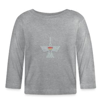 Inka Nazca Lines Condor Geoglyph Peru - Gift - Organic Baby Long Sleeve T-Shirt - heather grey - Front