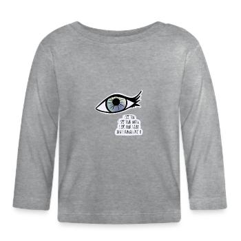 Ich sehe dich / Pflege - Baby Bio-Langarmshirt - Grau meliert - Vorne