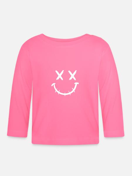 Reißverschluss Mund - Baby Bio-Langarmshirt - Azalea