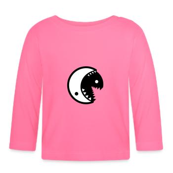 Alternative yin yang - Organic Baby Long Sleeve T-Shirt - azalea - Front