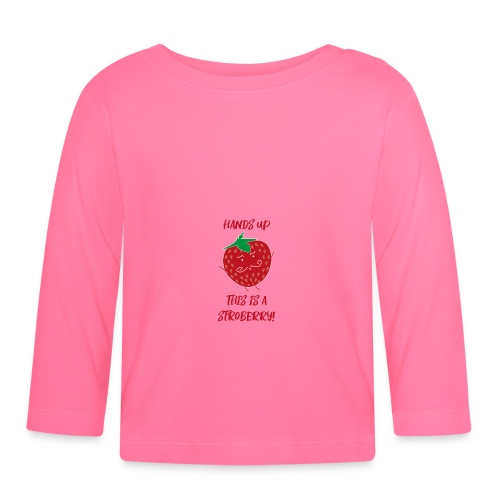 Erdbeere - Baby Bio-Langarmshirt