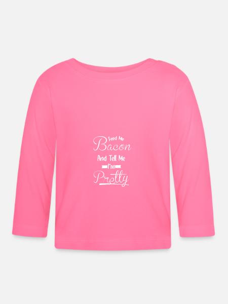Füttere Mich - Speisespeck - Baby Bio-Langarmshirt - Azalea
