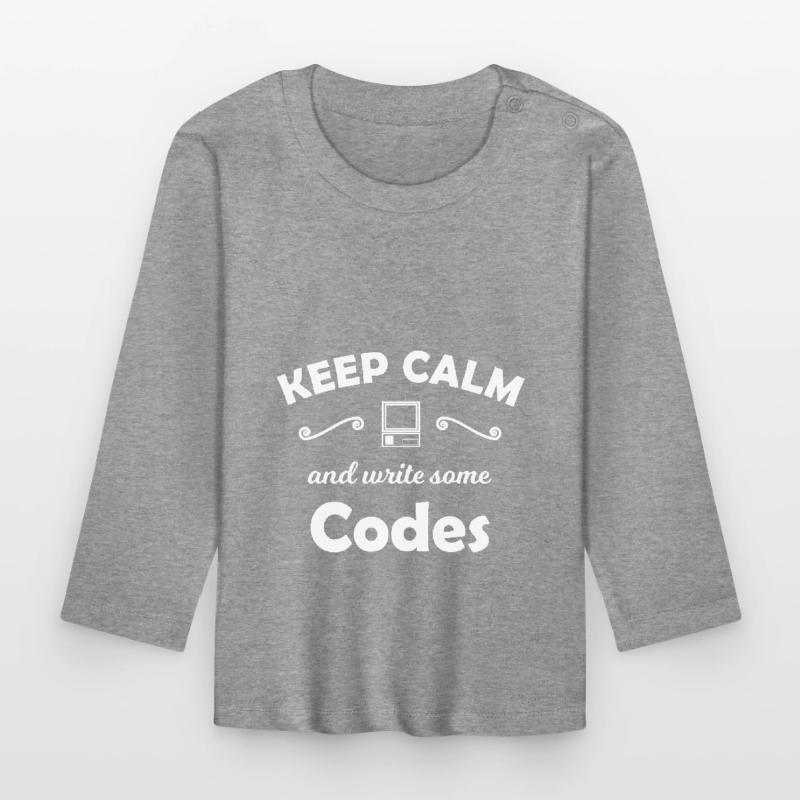 Code Programmierer Baby Bio-Langarmshirt