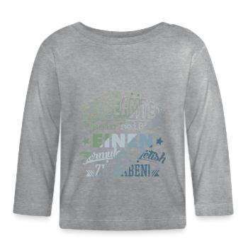 Beamter im öffentlichen Dienst - Baby Bio-Langarmshirt - Grau meliert - Vorne