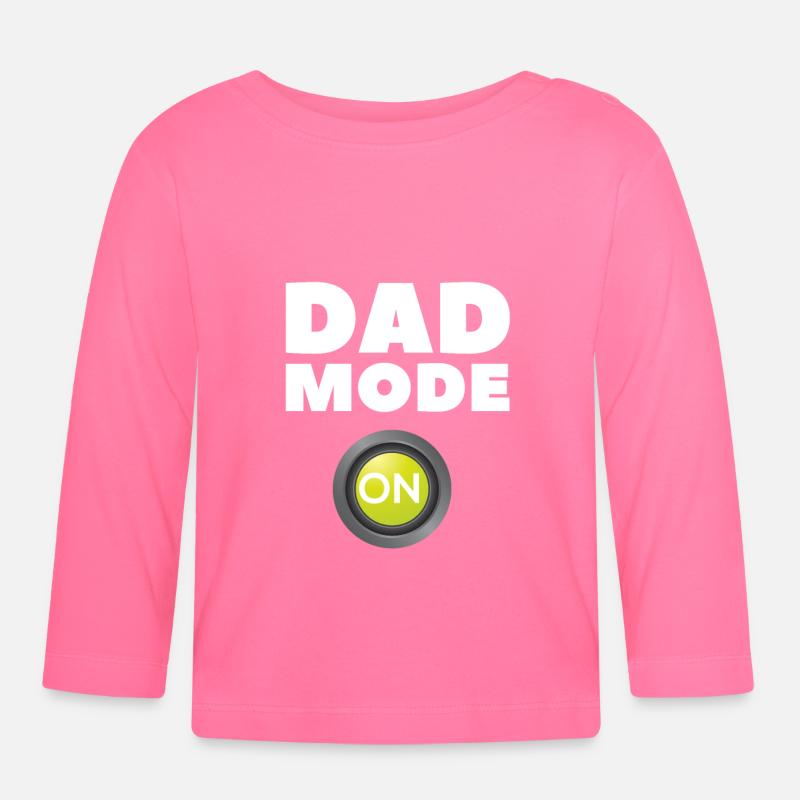 Dad-Modus ein - Baby Bio-Langarmshirt - Azalea