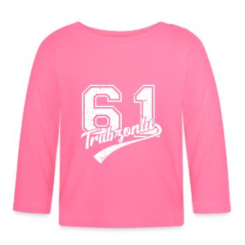 Trabzonlu T-Shirt 61 Memleket Trabzon Türkiye - T-shirt manches longues bio Bébé - rose azalée - Devant