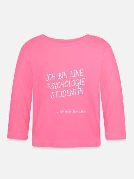 Psychologie Studentin - Baby Bio-Langarmshirt - Azalea