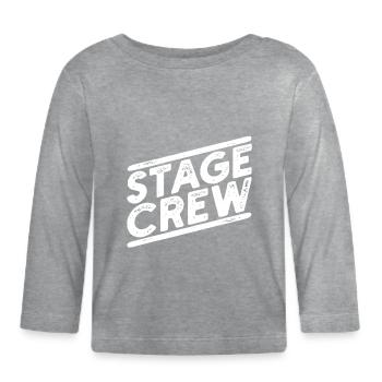Acteur réalisateur - T-shirt manches longues bio Bébé - gris chiné - Devant