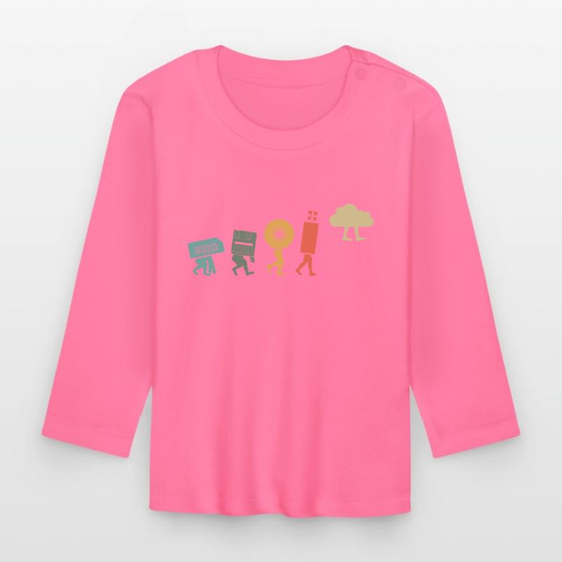 Cloud Computing, Programmierer Nerd Baby Bio-Langarmshirt