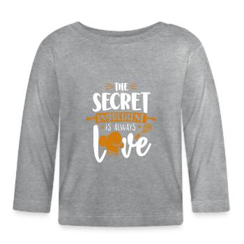 Bake Baking Rolling Pin Whisk The - Organic Baby Long Sleeve T-Shirt - heather grey - Front