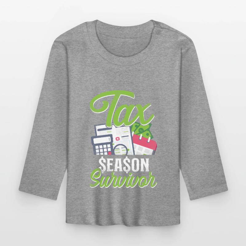 Comptable Comptable Comptable Comptabilité T-shirt manches longues bio Bébé