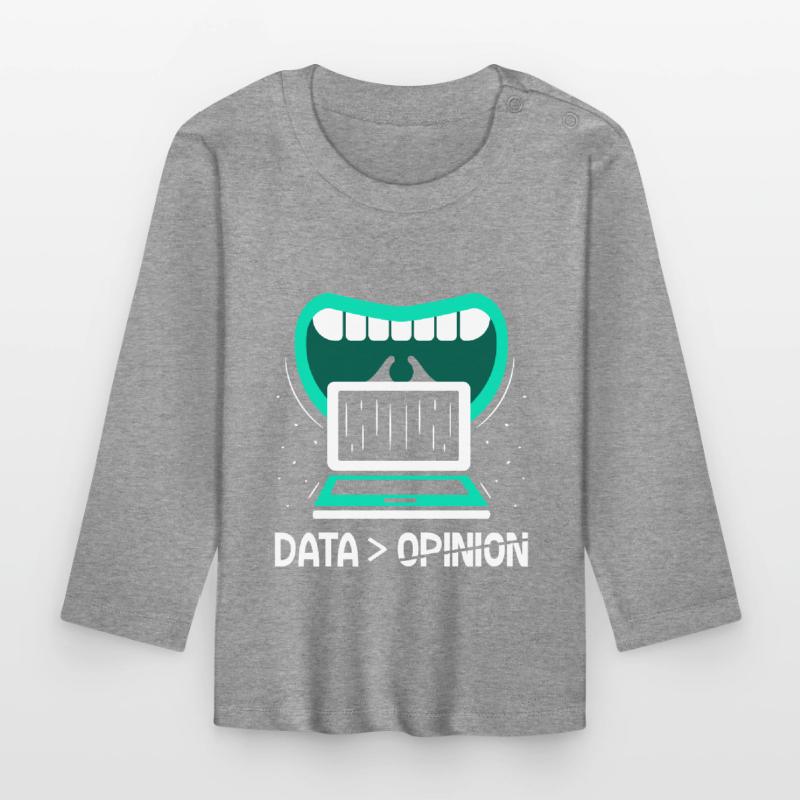 Data > Opinion Code Programmer Coder Coding T-shirt manches longues bio Bébé