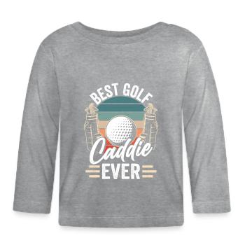 Meilleur Golf Caddy Ever Golf Golf - T-shirt manches longues bio Bébé - gris chiné - Devant