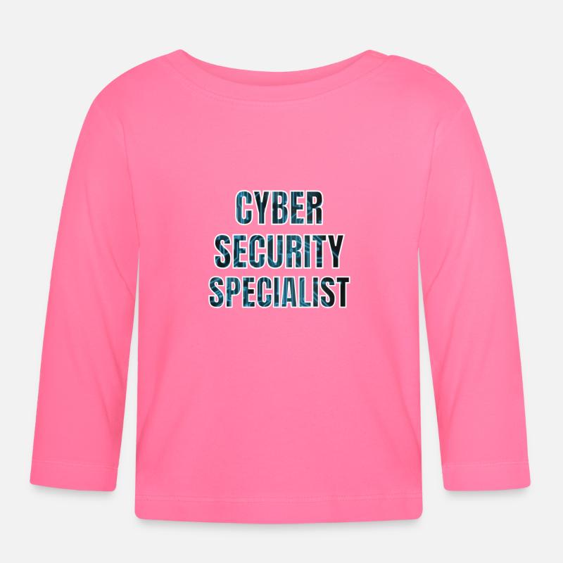 Cybersecurity - IT Security Computer Scientist - Organic Baby Long Sleeve T-Shirt - azalea