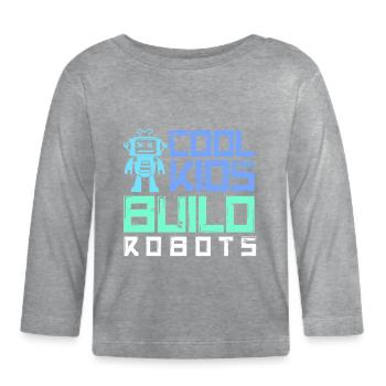 Robotics, Robotics Engineer - Organic Baby Long Sleeve T-Shirt - heather grey - Front