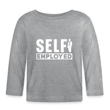 Freelance indépendant Freelance - T-shirt manches longues bio Bébé - gris chiné - Devant