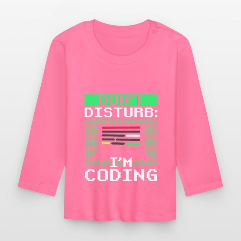 Ne vous embêtez pas: je programme Coding Coder T-shirt manches longues bio Bébé