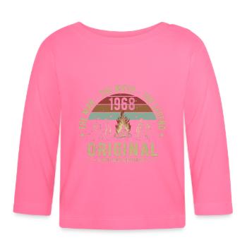 Legendary Since 1968 | Men's 57th Anniversary - Organic Baby Long Sleeve T-Shirt - azalea - Front