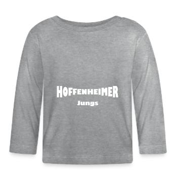 Die Jungs aus Hoffenheim - Baby Bio-Langarmshirt - Grau meliert - Vorne