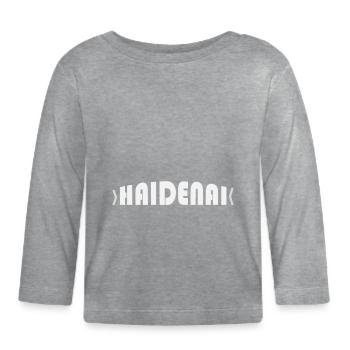 Haidenai souabe Souabe Souabe Schwob - T-shirt manches longues bio Bébé - gris chiné - Devant