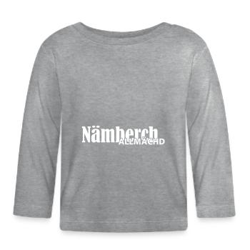 Nämberch - Nuremberg - Allaah - saying - Organic Baby Long Sleeve T-Shirt - heather grey - Front