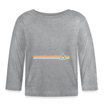 sailing ship - Organic Baby Long Sleeve T-Shirt - heather grey - Front