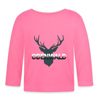 Odenwald neutral - Baby Bio-Langarmshirt - Azalea - Vorne