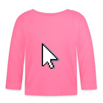 Informatique - T-shirt manches longues bio Bébé - rose azalée - Devant