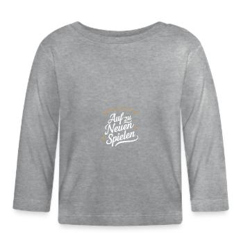 Trainer Ruhestand Geschenk Danke Coach Fitness - Baby Bio-Langarmshirt - Grau meliert - Vorne
