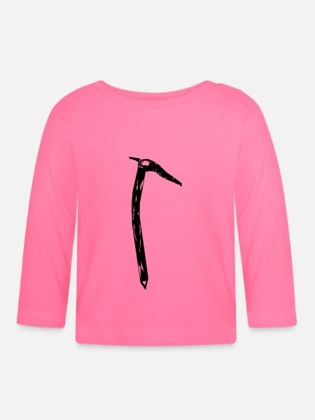 Eispickel - Baby Bio-Langarmshirt - Azalea