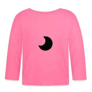 Lune Halloween - T-shirt manches longues bio Bébé - rose azalée - Devant
