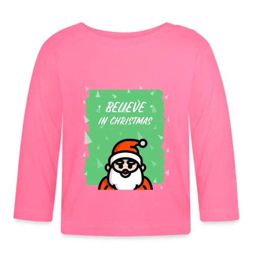 Believe in Christmas - Økologisk langarmet baby-T-skjorte