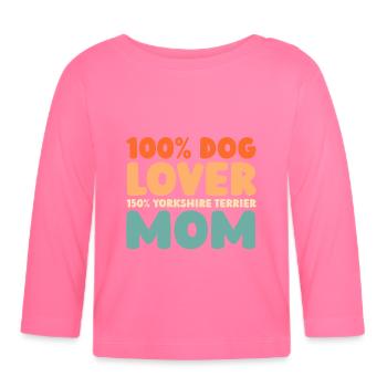Yorkshire Terrier - Organic Baby Long Sleeve T-Shirt - azalea - Front