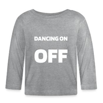 Danseurs dansants dansant sur World Off - T-shirt manches longues bio Bébé - gris chiné - Devant
