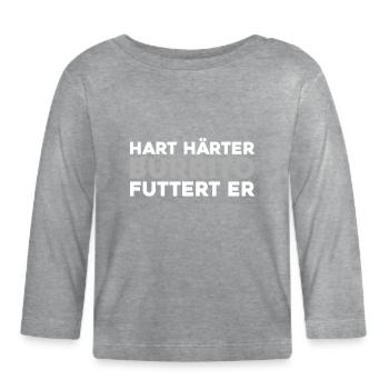 Burrito - Organic Baby Long Sleeve T-Shirt - heather grey - Front