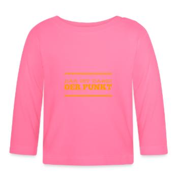 der entscheidende Punkt - Baby Bio-Langarmshirt - Azalea - Vorne