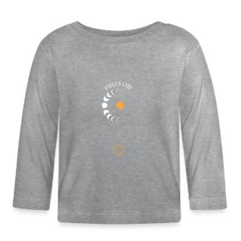 Pisces Girl - Astrology - Baby Bio-Langarmshirt - Grau meliert - Vorne