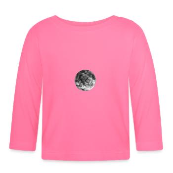 Gray ball - Organic Baby Long Sleeve T-Shirt - azalea - Front