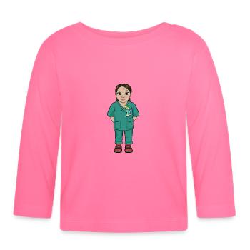 Uskan Leila - Baby Bio-Langarmshirt - Azalea - Vorne