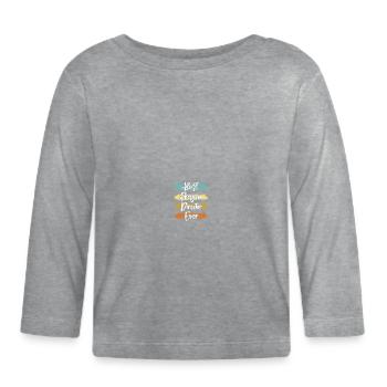 Director - Organic Baby Long Sleeve T-Shirt - heather grey - Front
