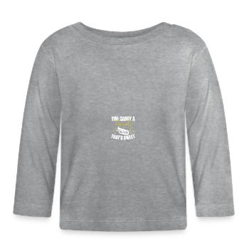 Tiefes Blech Marschieren Bariton Euphonium - Baby Bio-Langarmshirt - Grau meliert - Vorne