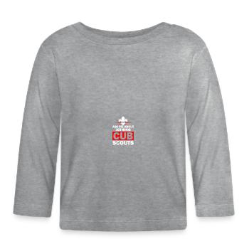 Scouting Scouts - T-shirt manches longues bio Bébé - gris chiné - Devant